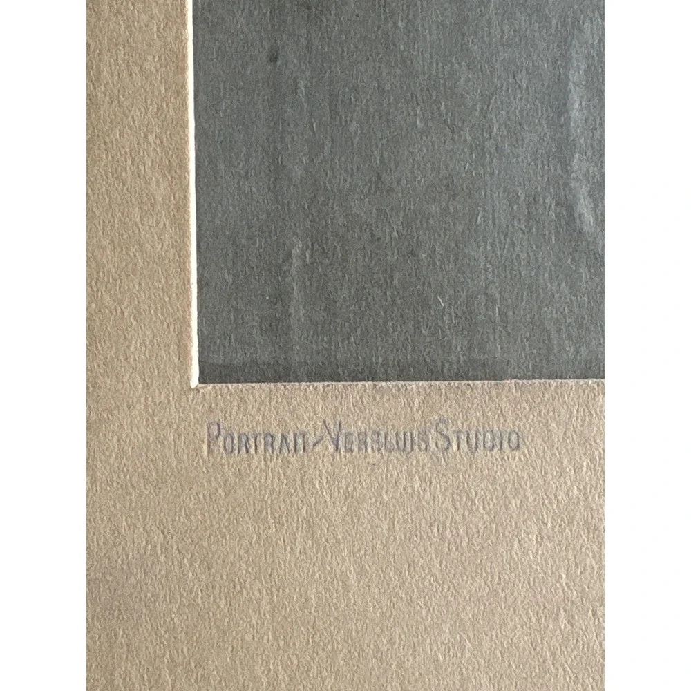 4 VRG Antique Studio Photography Photo‎ Picture Frames Glass Paper Tassels Brown